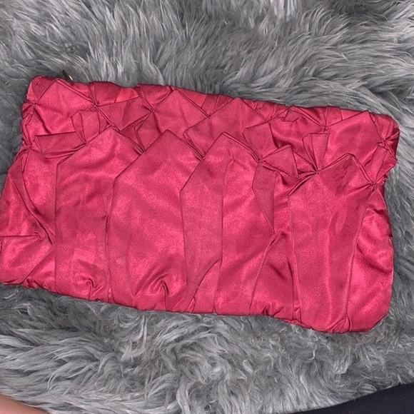 Prada Tessuto Origami Pleated Nylon Clutch - Pink - Picture 3 of 7